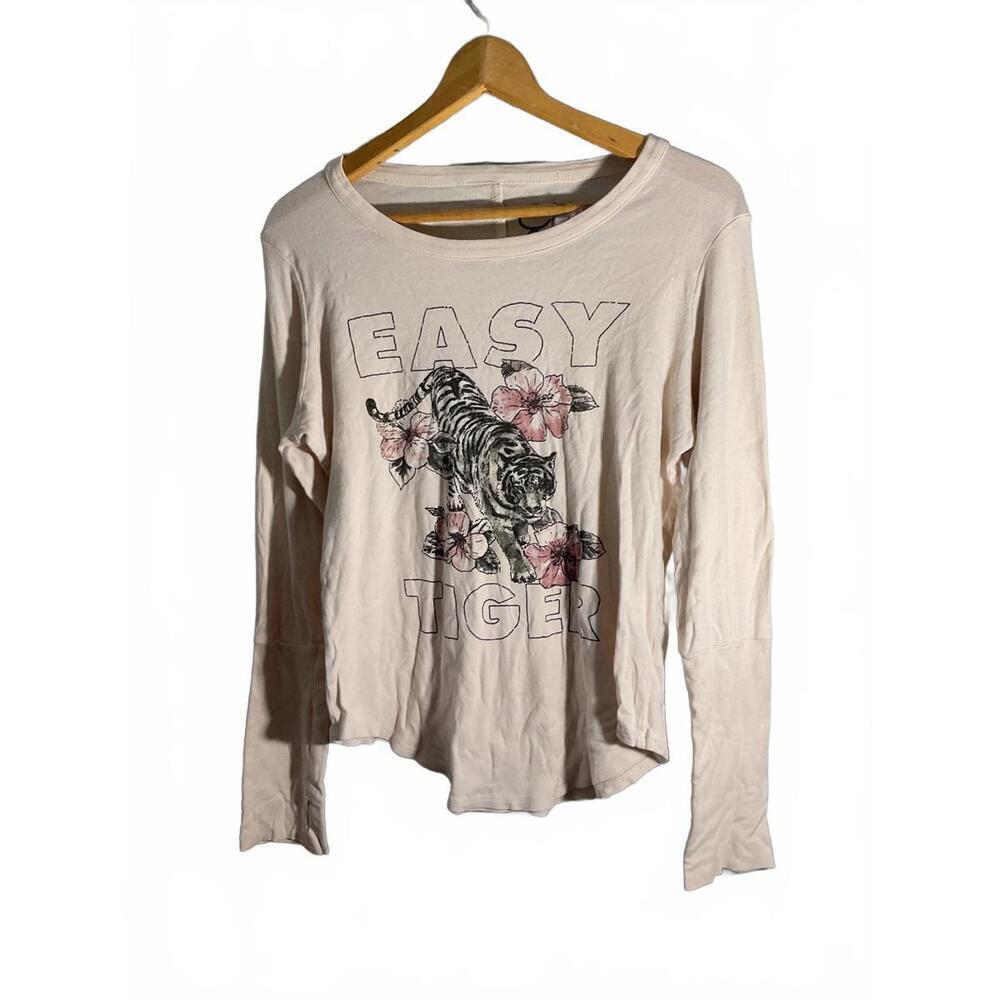 Chaser Easy Tiger Long Sleeve Graphic Tee L